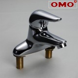 Wholesale - OMO All Brass Basin Faucet Single Handle and Two Holes Hot and Cold Water B-82008CP
