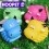HOOPET Cartoon Cow Shaped Glycine Squeaking Toy Pet Toy