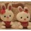 Wholesale - Lover Rabbits Plush Toys Stuffed Animals Set 2Pcs 18cm/7Inch Tall