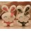 Wholesale - Rabbits Plush Toys Stuffed Animals Set 2Pcs 18cm/7Inch Tall