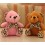 Cute Teddy Bear Plush Toys Set 3Pcs 18*12cm
