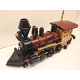 Wholesale - Handmade Wooden Home Decorative Novel Vintage Steam Train Engine Model 