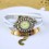 Wholesale - Retro Style Women's Hand Knitting Alloy Quartz Movement Glass Round Fashion Watch with Moon Pendant (More Colors)