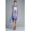 Wholesale - Printed Short Sleeve Lady Dress Evening Dress KC 106