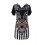 Wholesale - KM Lion Printing Short Sleeve Lady Dress Evening Dress KL142