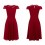 Wholesale - Collar Hollowed-out Short Sleeve Slim Dress Evening Dress DP049