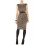 Wholesale - Round Neck Falbala Slim Dress Evening Dress DP253