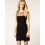 Wholesale - KM Black Color Fish scal Pattern Slim Dress Evening Dress DM197