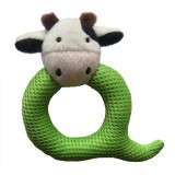 Wholesale - Q Shaped Eyelet Fabric Pet Plush Toys -- Cow