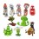 wholesale - 10 x Plants Vs Zombies 2 Wonderful Time Tour of Egypt Mini Figures 10 Pieces with Bloomerang Bonk Choy and Peapod Se