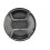 77mm Center-pinch Snap-on Front Lens Cap for Camera (Black)