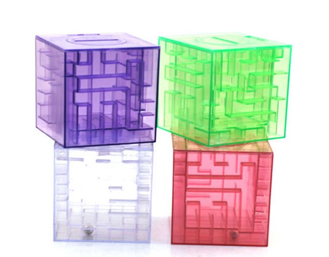 Crystal Maze Money Box Piggy Bank Storge Box 