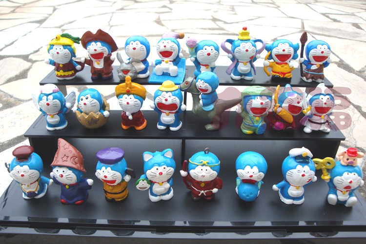 Doraemon Figures Toys PVC Toys 24pcs/Lot 4cm/1.6inch