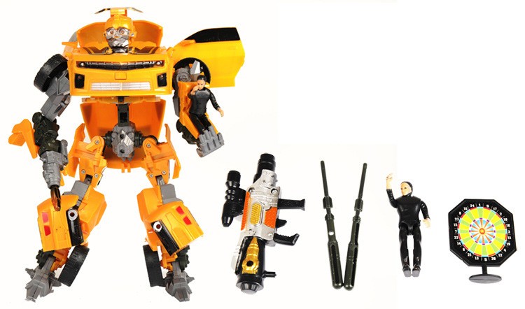 Transformation Robot Figure Toy with Light and Sound Effect 30cm/11.8inch - Bbumblebee