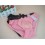 Lady Middle Waist Solid Color Emboidery Underwear (854K)